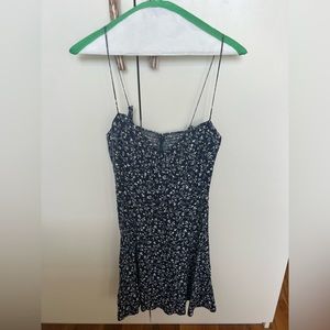 Reformation blue and white dress